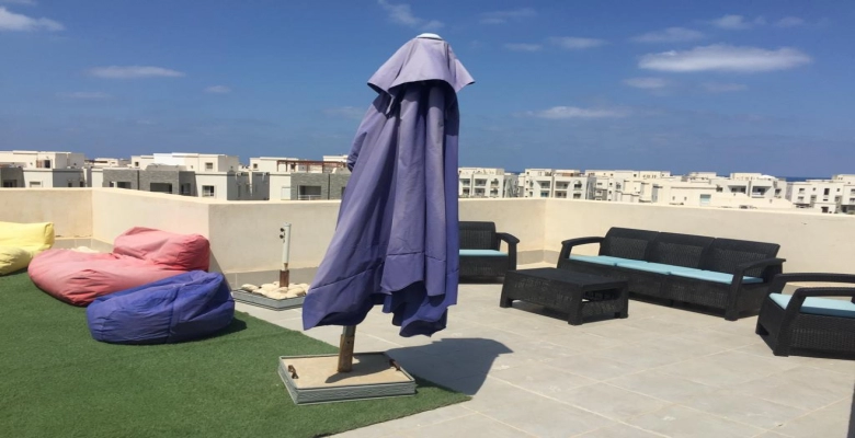 شاليه للبيع  في قريه امواج في  ساحل الشمالي Chalet for sale in Amwaj village on the northern coast